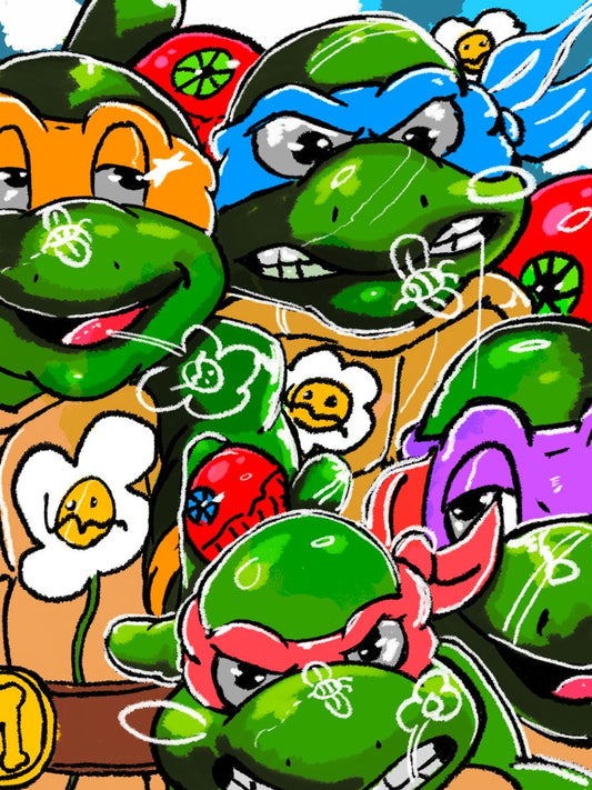 TNMT Graffiti Portrait