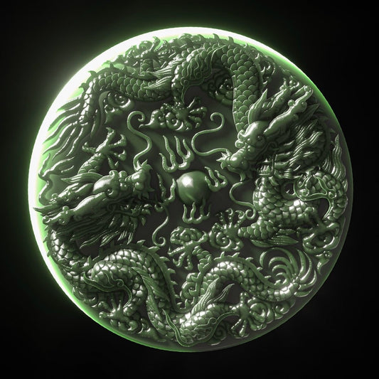Twin Dragons of Jade